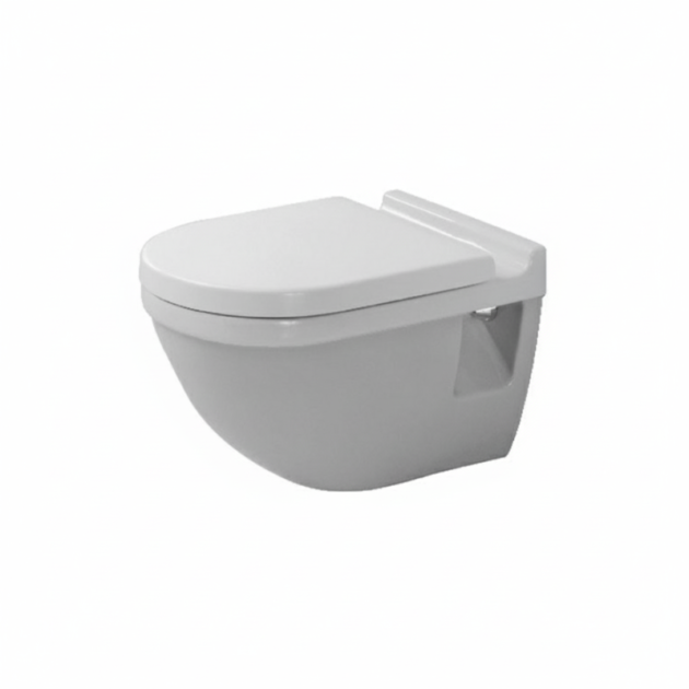 قاعدة مرحاض دي نيو للحمام الملاصقة للحائط لون أبيض من ديورافيت D-Neo Duravit